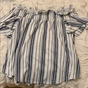 Navy and white stripped top!